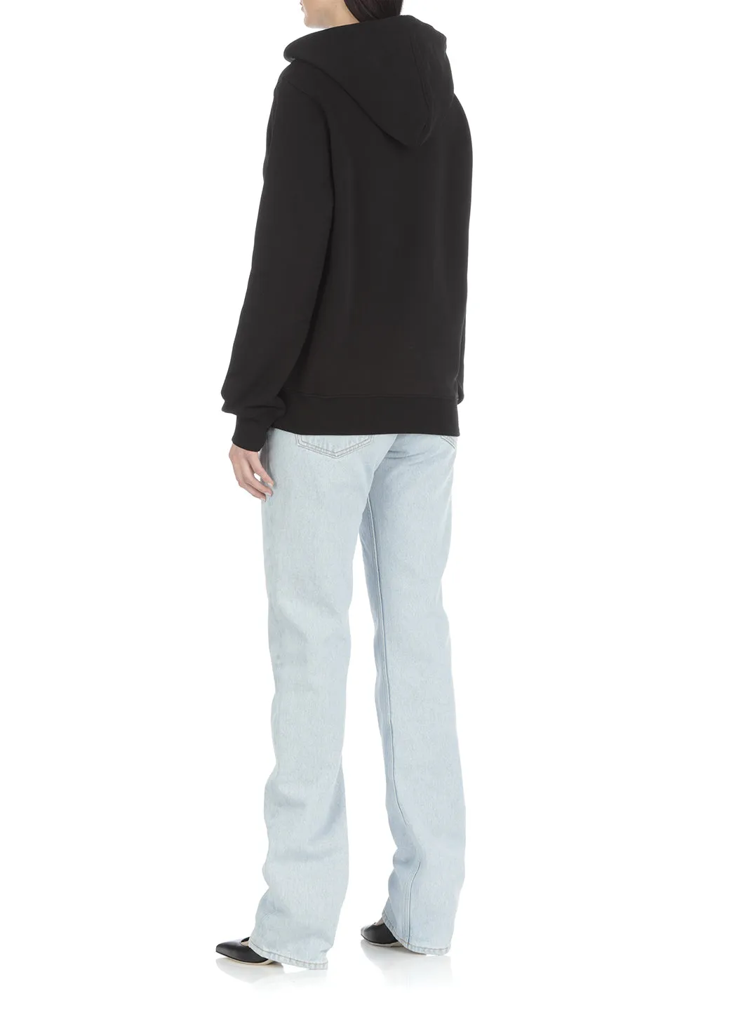 Moschino Logo Printed Drawstring Hoodie