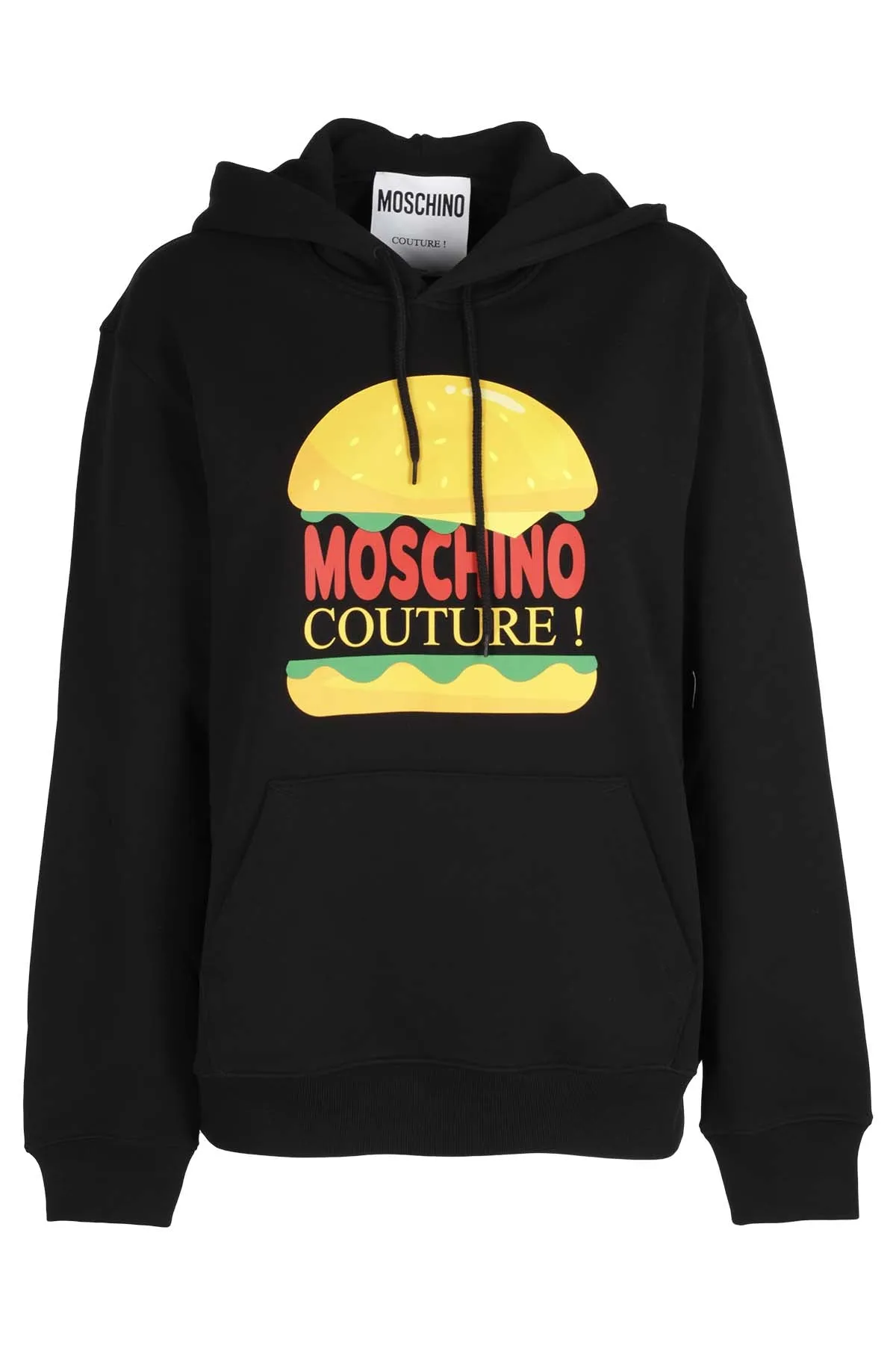 Moschino Logo Printed Drawstring Hoodie