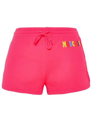 Moschino Logo Printed Drawstring Shorts