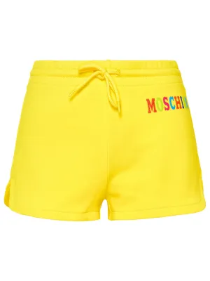 Moschino Logo Printed Drawstring Shorts