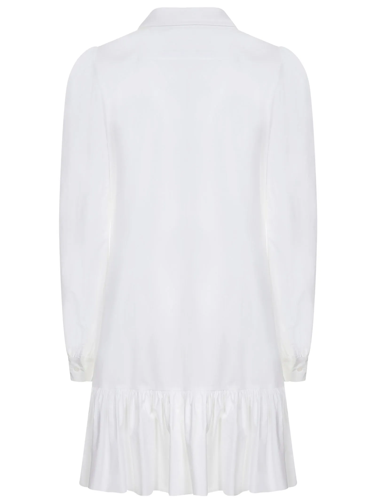Moschino Pleated Buttoned Shirt Mini Dress