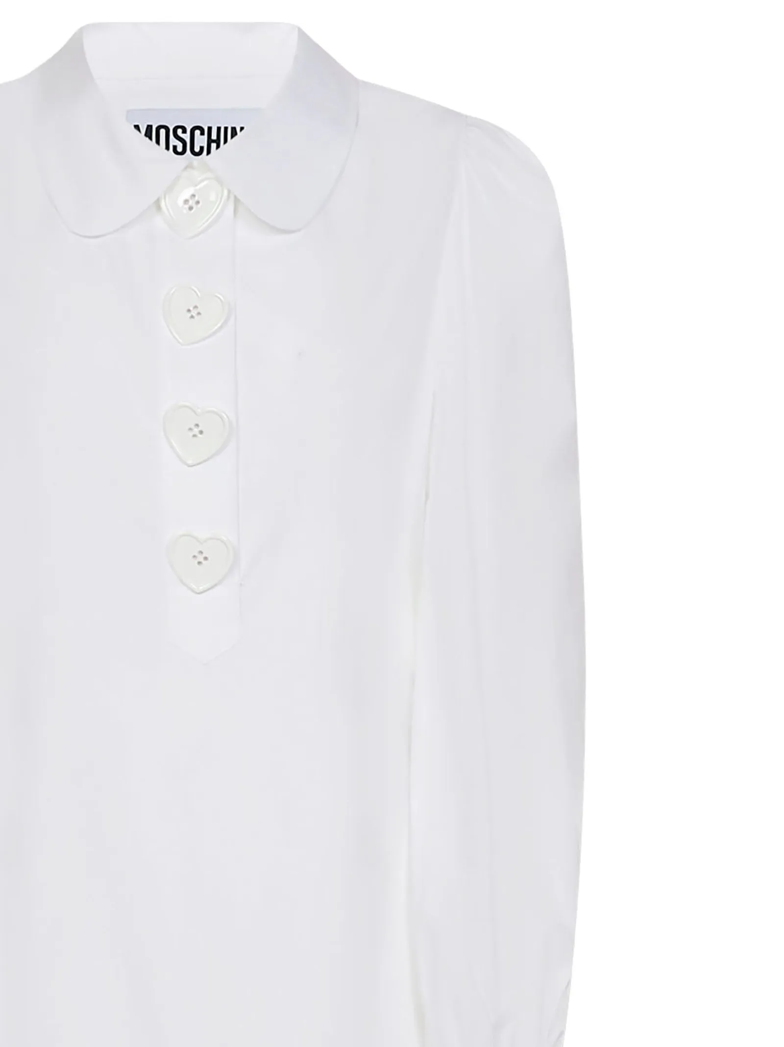 Moschino Pleated Buttoned Shirt Mini Dress