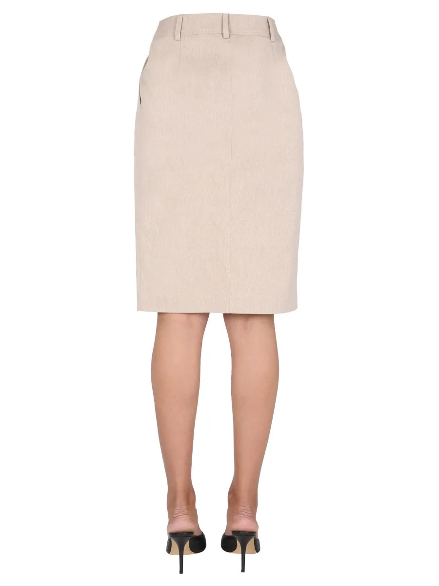 Moschino Safari Buttoned Skirt