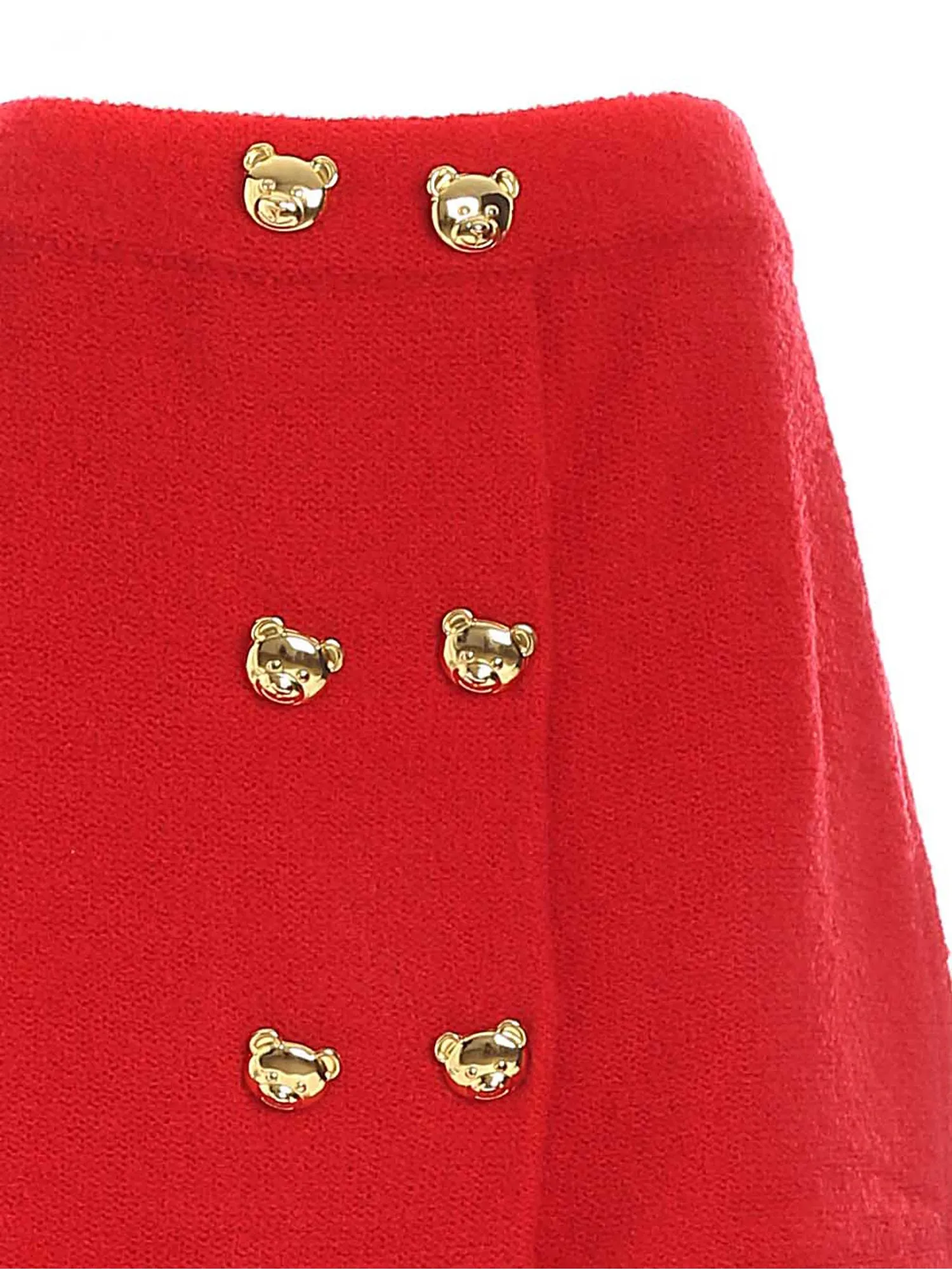 Moschino Teddy Bear Buttoned Mini Skirt