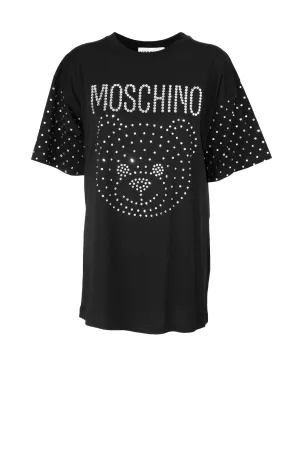 Moschino Teddy Embellished Crewneck T-Shirt