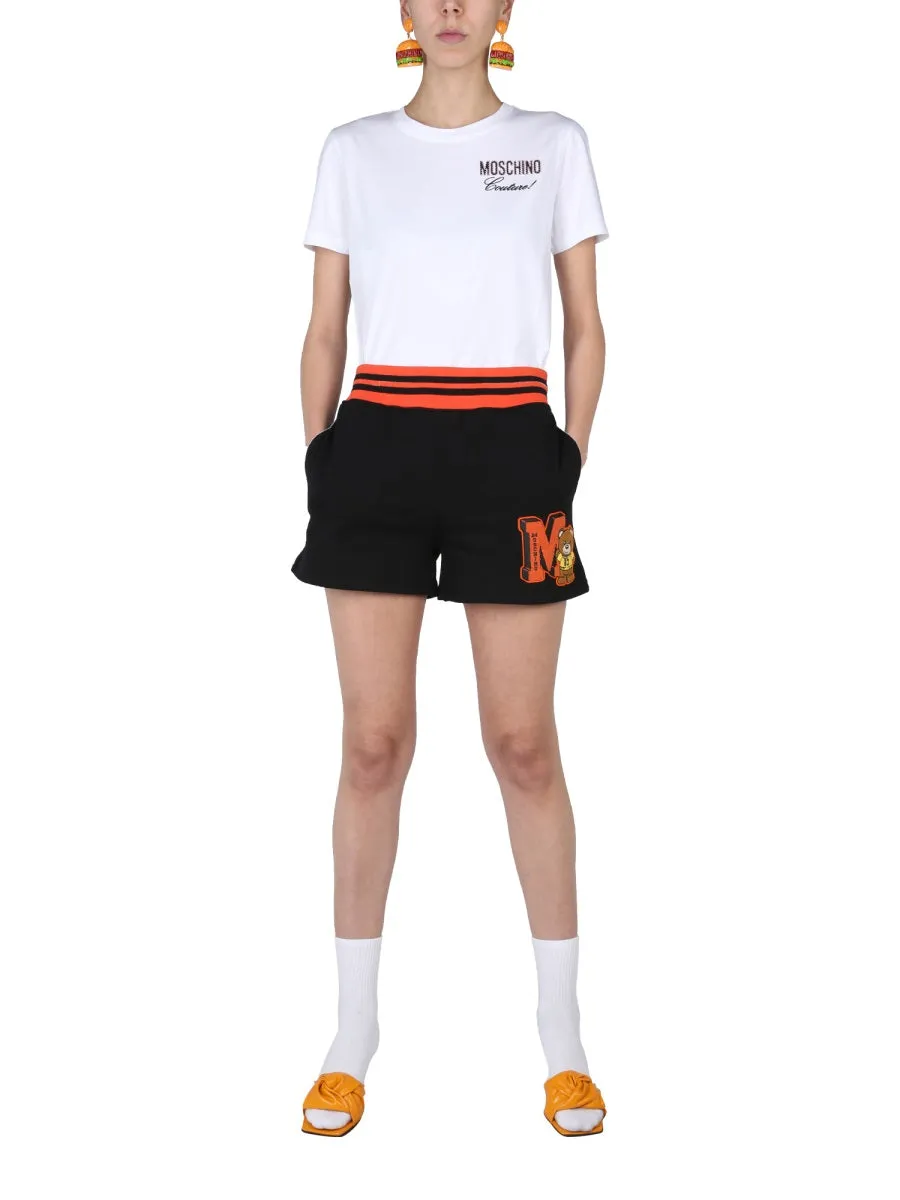 Moschino Teddy Patch Track Shorts