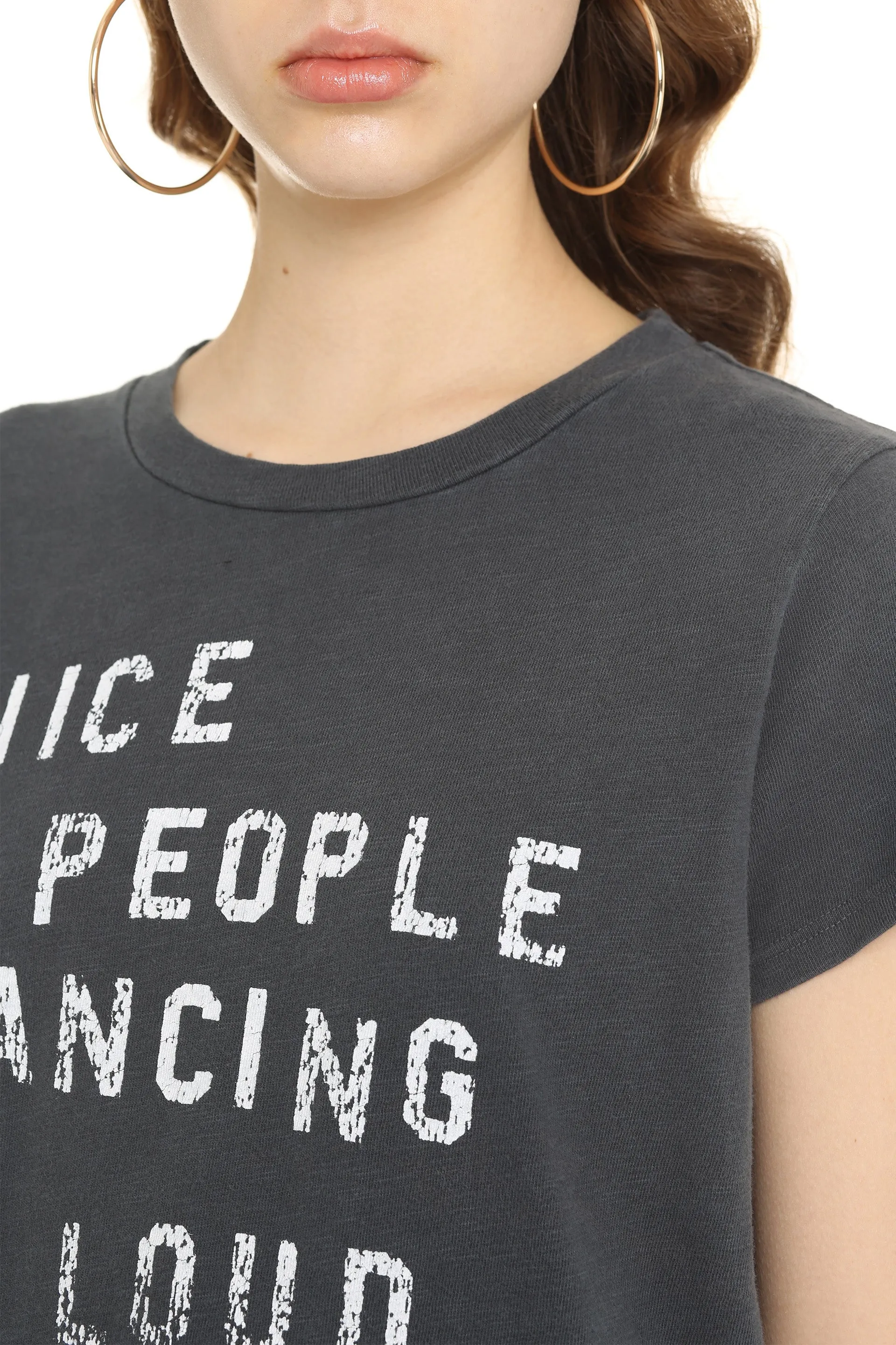 Mother Slogan Print Crewneck T-Shirt