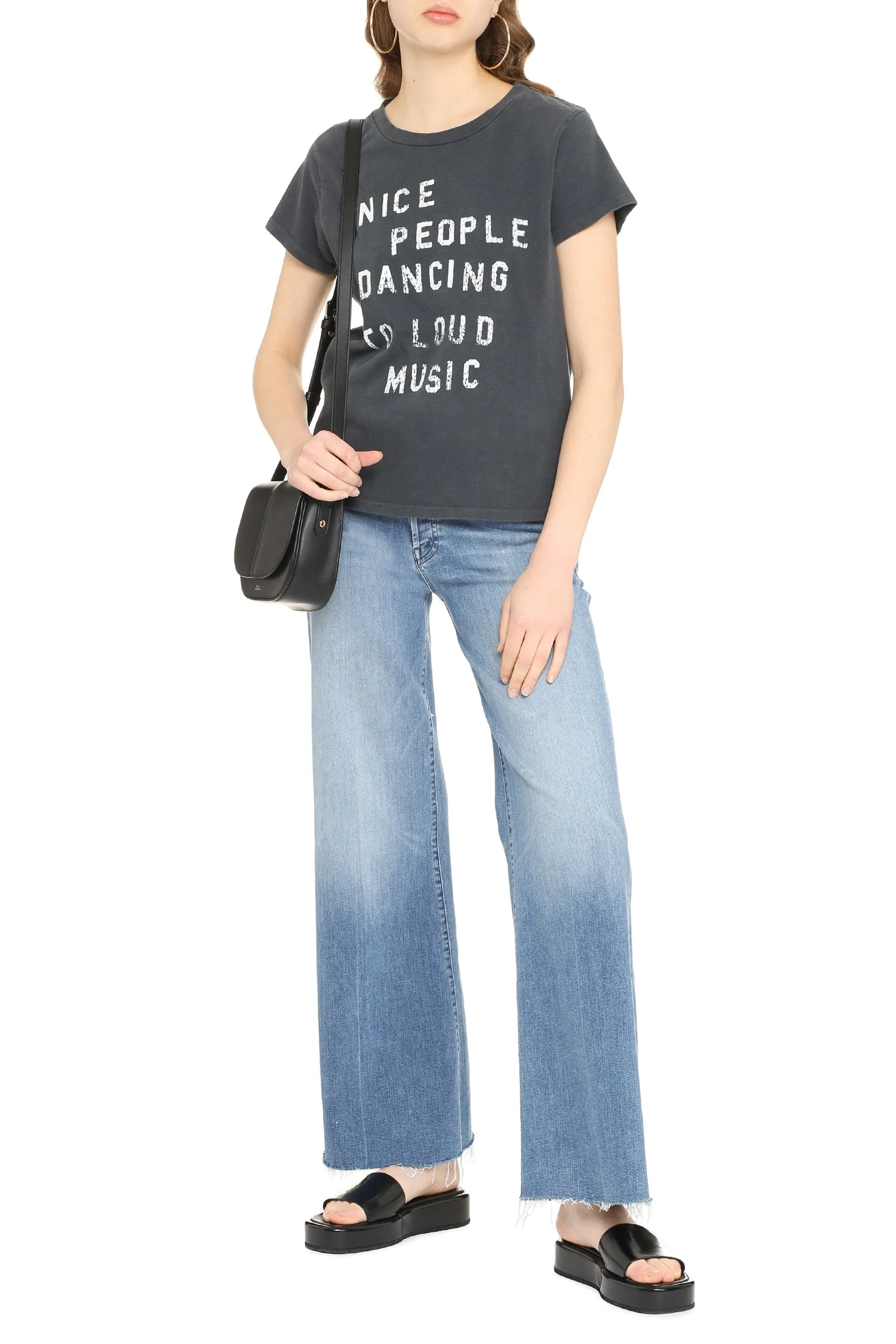 Mother Slogan Print Crewneck T-Shirt