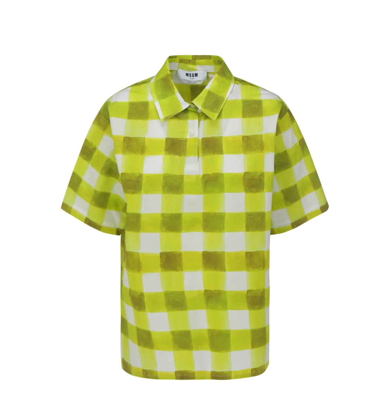 MSGM Checked Short-Sleeved Shirt