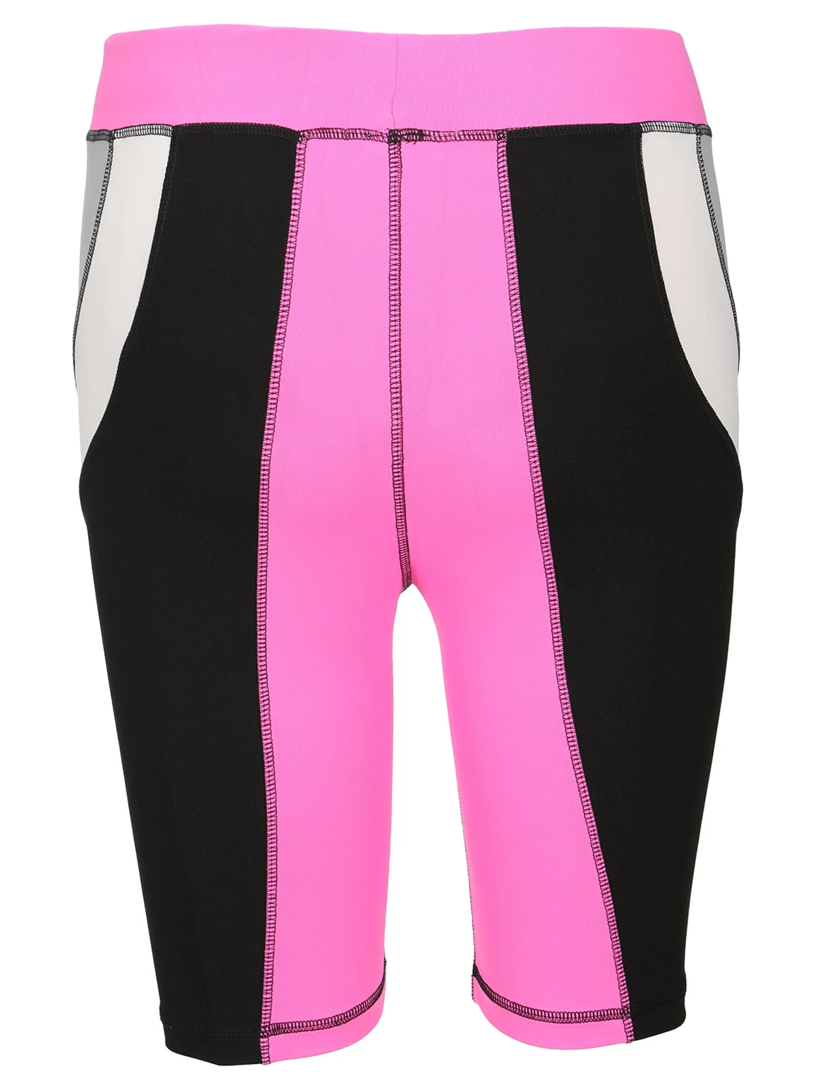 MSGM Colour-Block Biker Shorts
