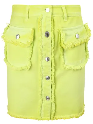MSGM Frayed Mini Skirt
