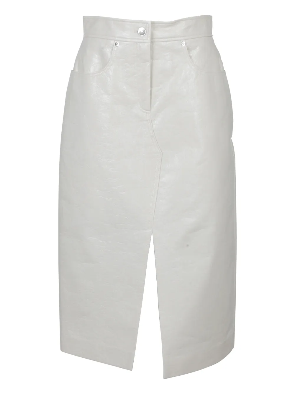 MSGM Front Slit Midi Skirt