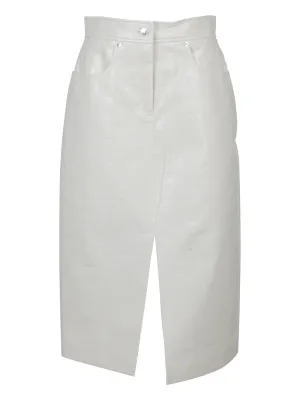 MSGM Front Slit Midi Skirt