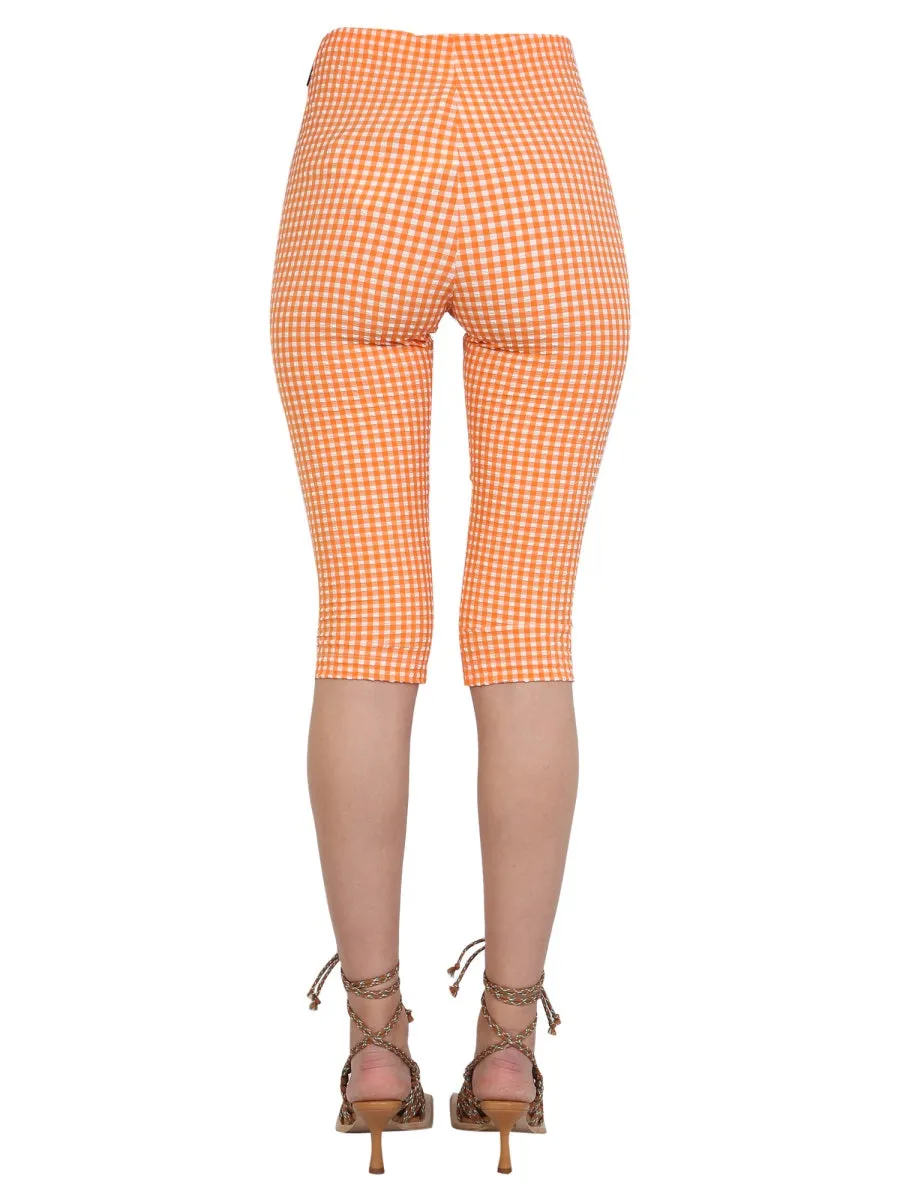 MSGM Gingham Cycling Shorts