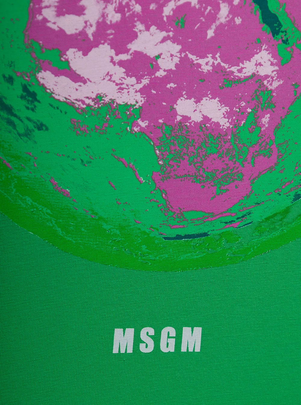 MSGM Graphic Print Crewneck T-Shirt