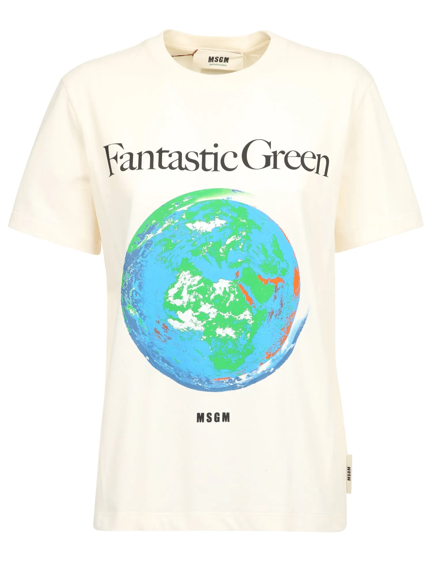 MSGM Graphic Print Crewneck T-Shirt