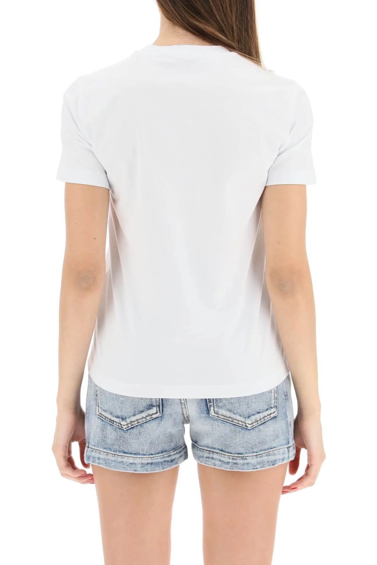 MSGM Graphic Printed Crewneck T-Shirt