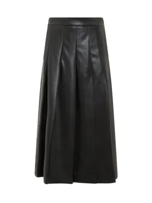 MSGM Leather Pleated Skirt