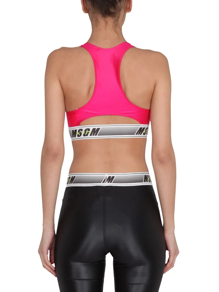 MSGM Logo Band Sport Top