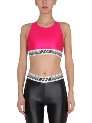 MSGM Logo Band Sport Top