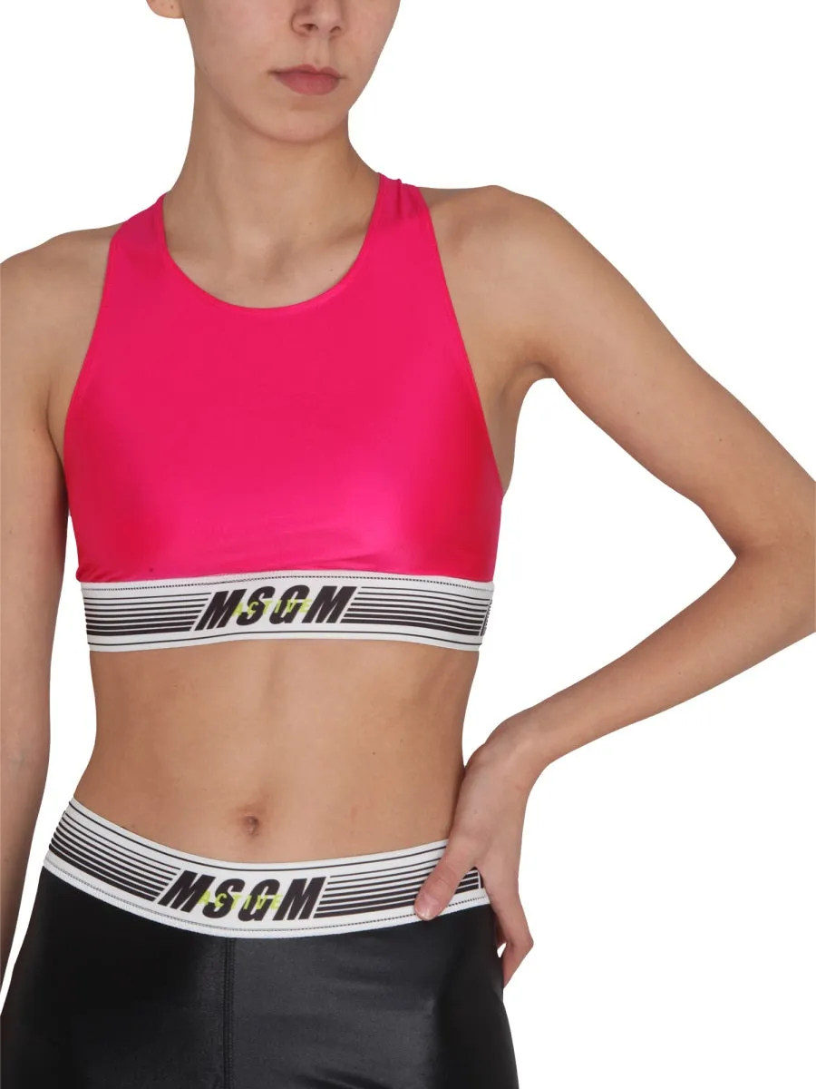MSGM Logo Band Sport Top