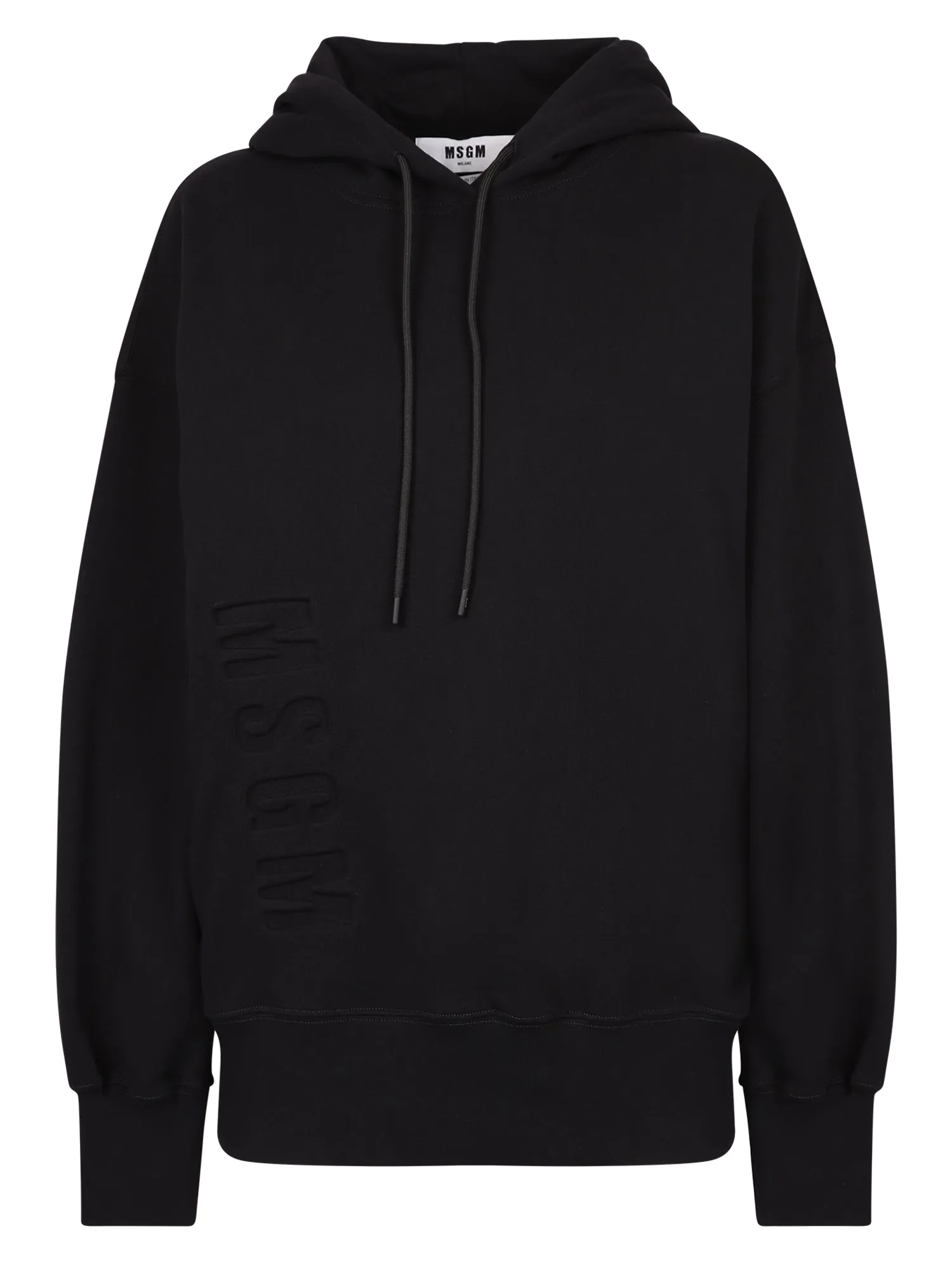 MSGM Logo Embossed Drawstring Hoodie