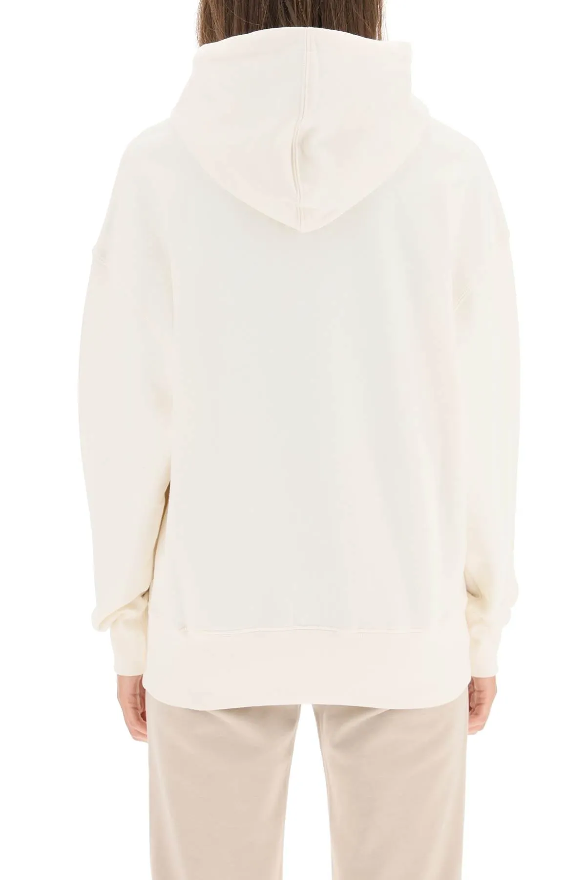MSGM Logo Embossed Drawstring Hoodie