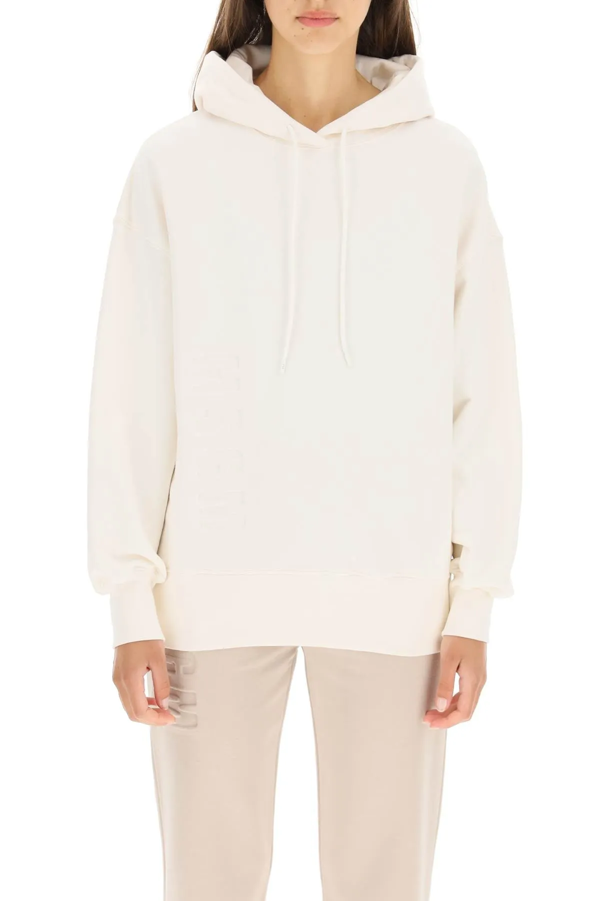 MSGM Logo Embossed Drawstring Hoodie