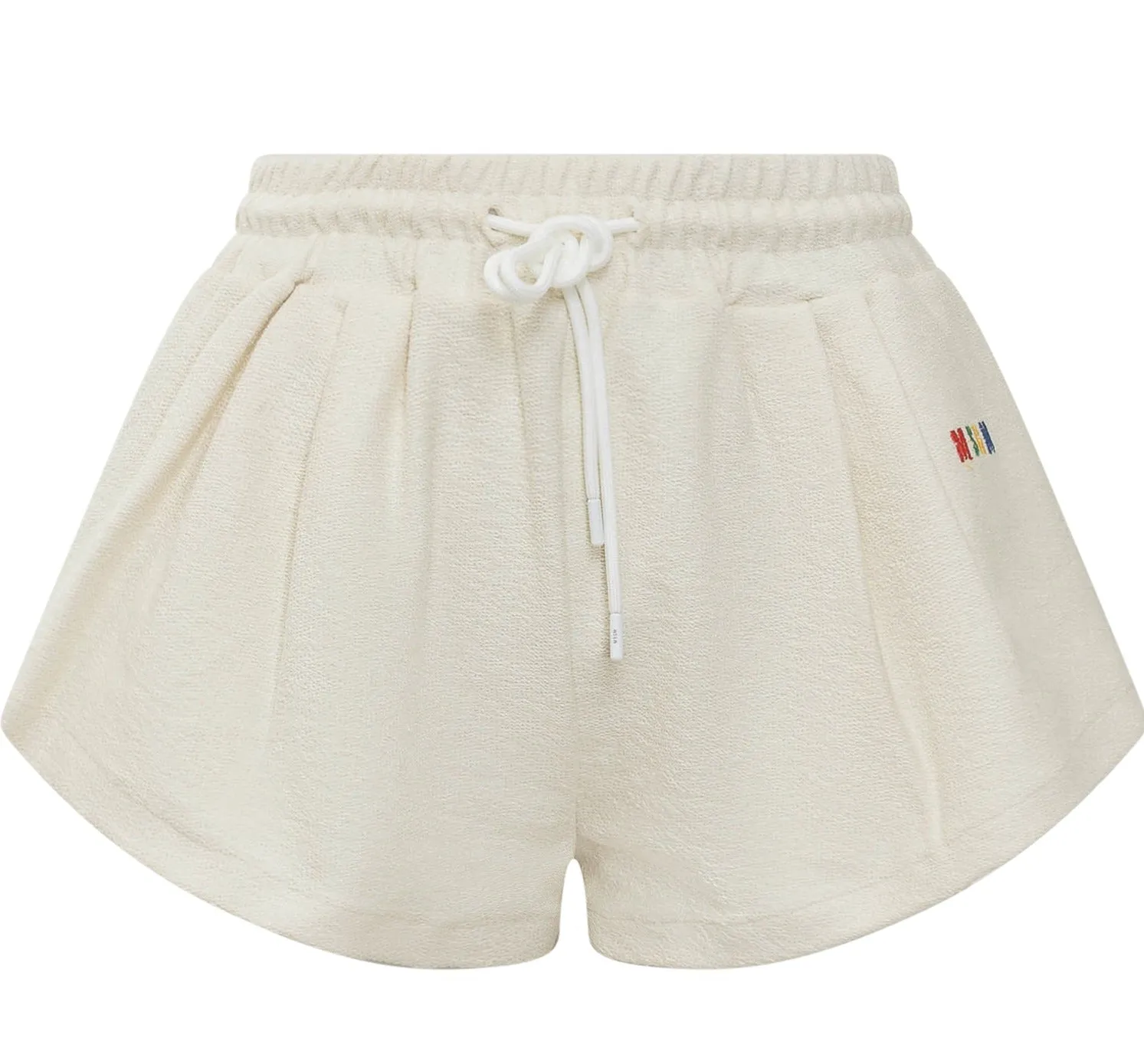 MSGM Logo Embroidered Drawstring Shorts