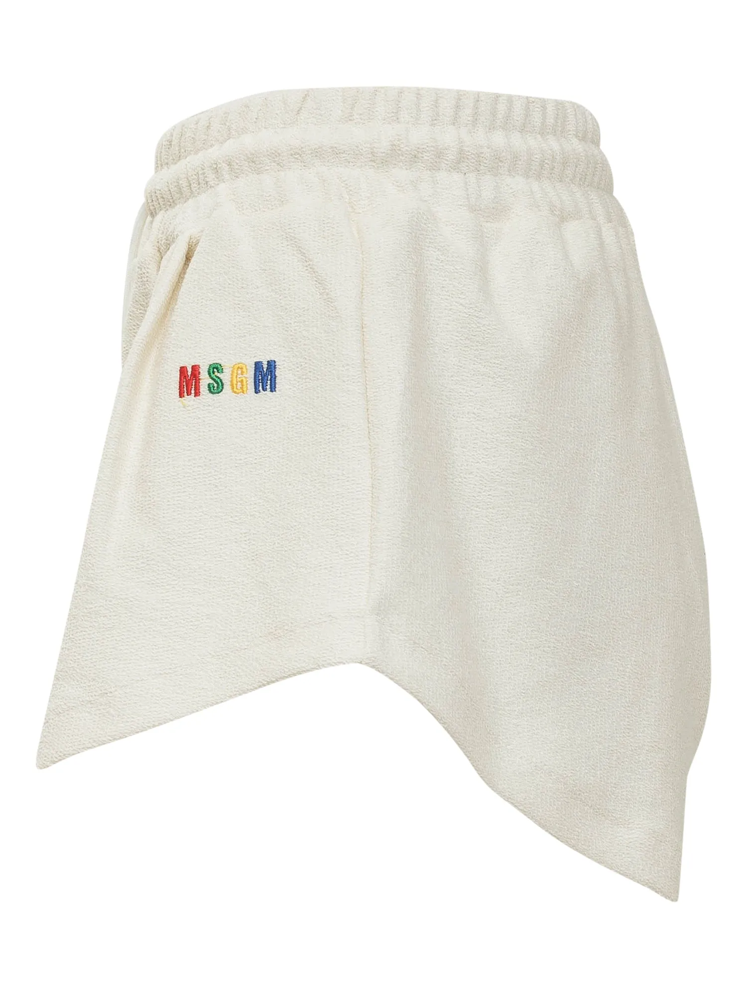 MSGM Logo Embroidered Drawstring Shorts