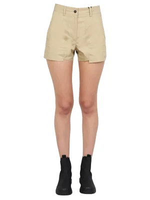 MSGM Logo Embroidered Shorts