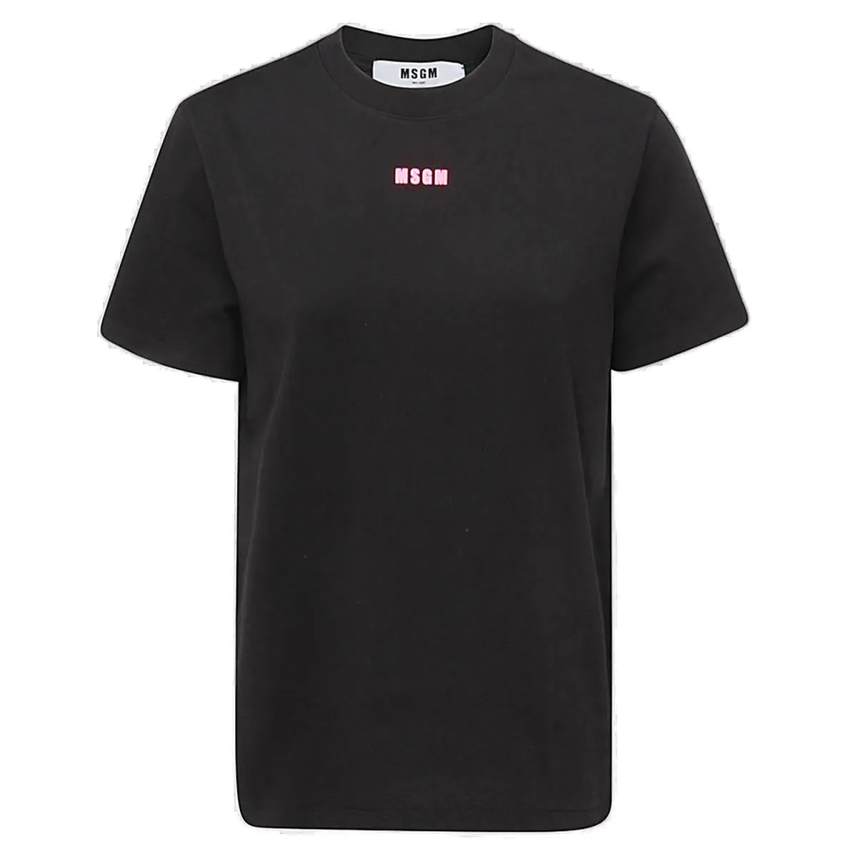 MSGM Logo Print Crewneck T-Shirt