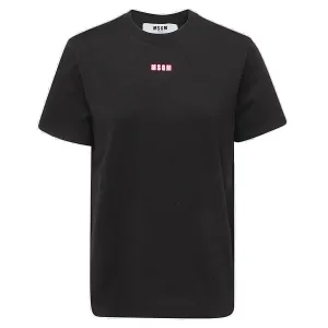 MSGM Logo Print Crewneck T-Shirt