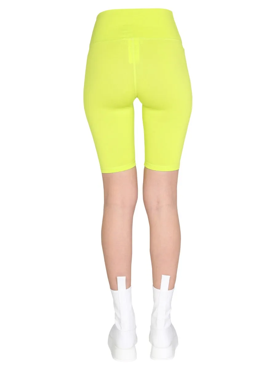 MSGM Logo Printed Active Shorts