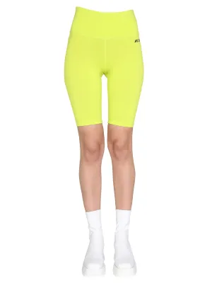 MSGM Logo Printed Active Shorts
