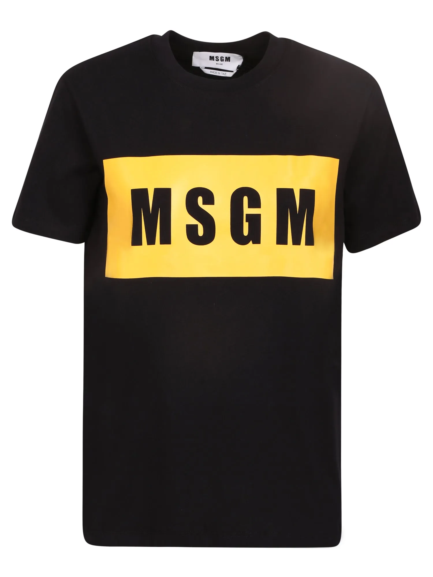 MSGM Logo Printed Crewneck T-Shirt