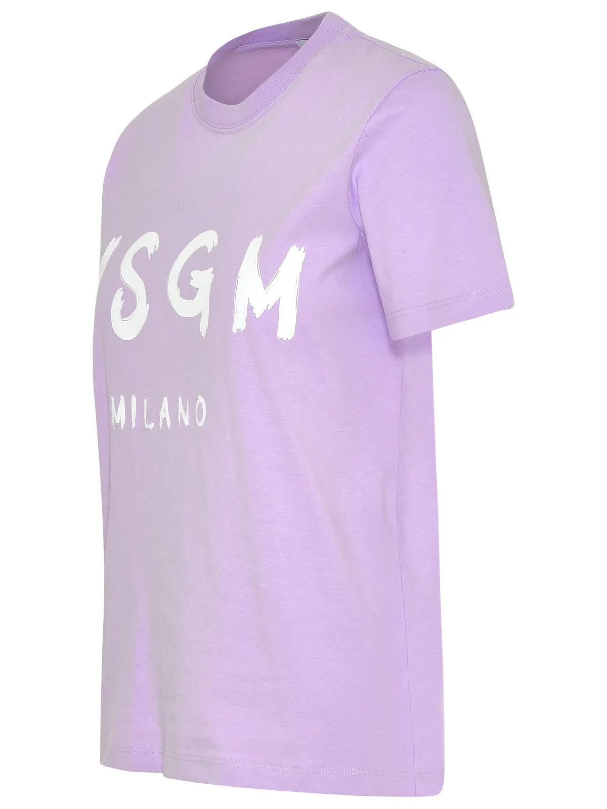 MSGM Logo Printed Crewneck T-Shirt