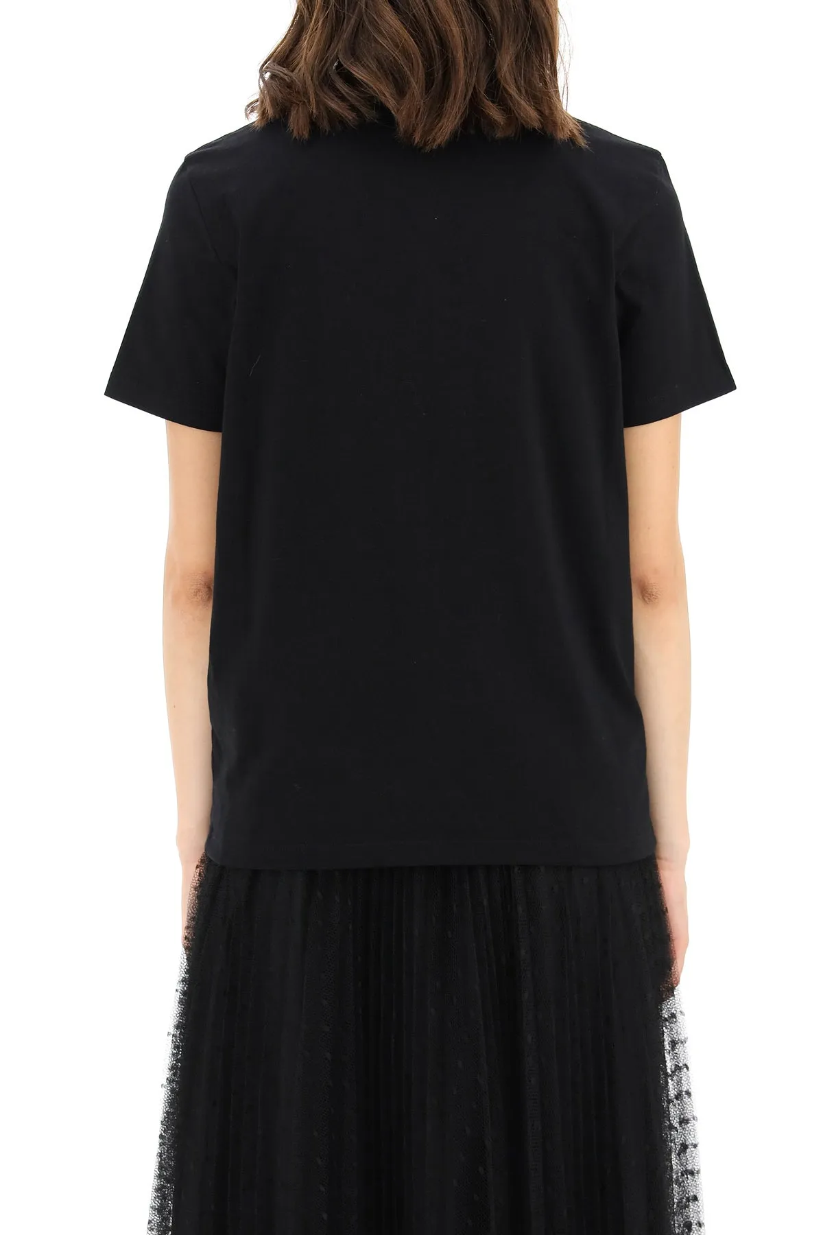 MSGM Logo Printed Crewneck T-Shirt