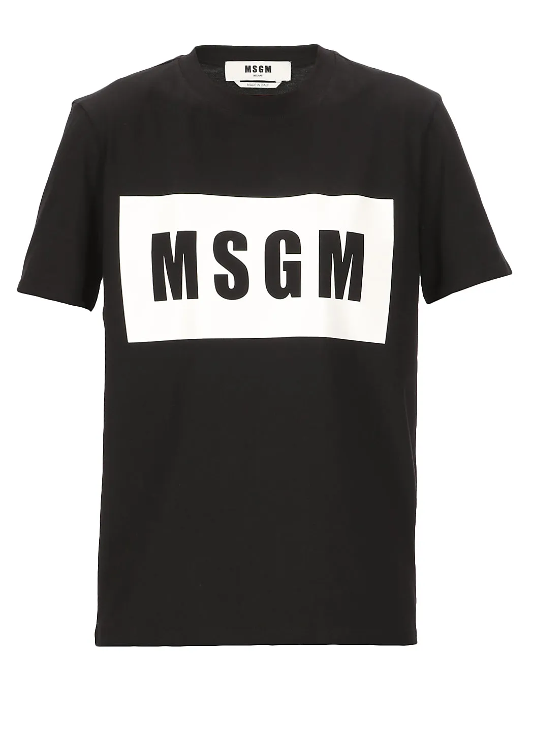 MSGM Logo Printed Crewneck T-Shirt