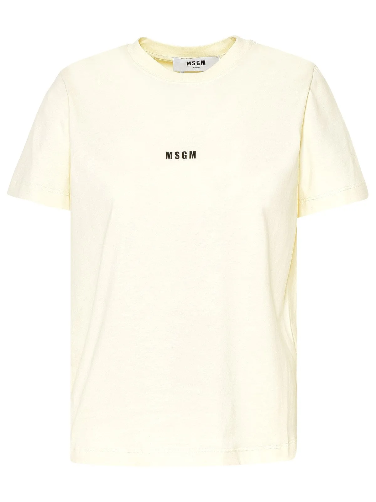 MSGM Logo Printed Crewneck T-Shirt