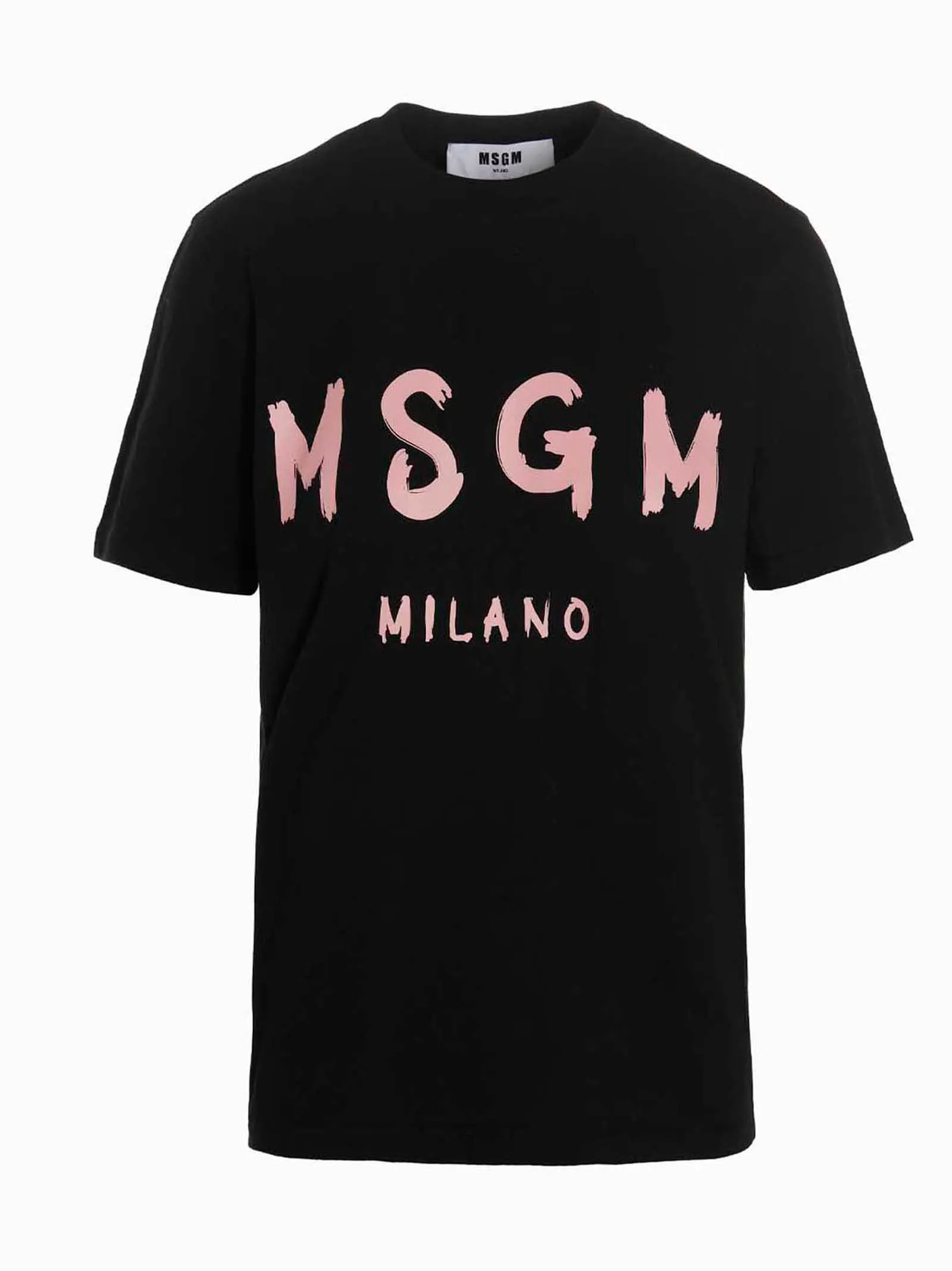 MSGM Logo Printed Crewneck T-Shirt