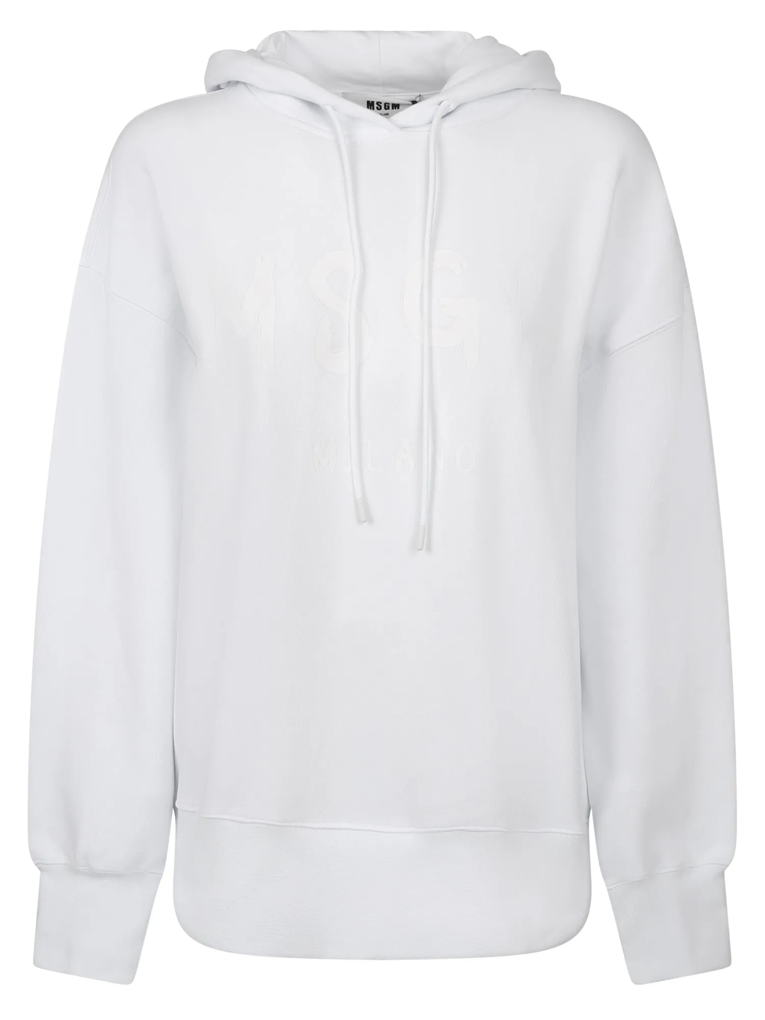 MSGM Logo Printed Drawstring Hoodie