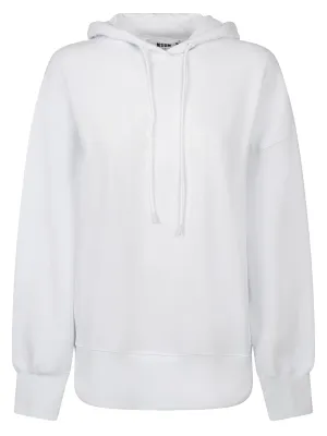 MSGM Logo Printed Drawstring Hoodie