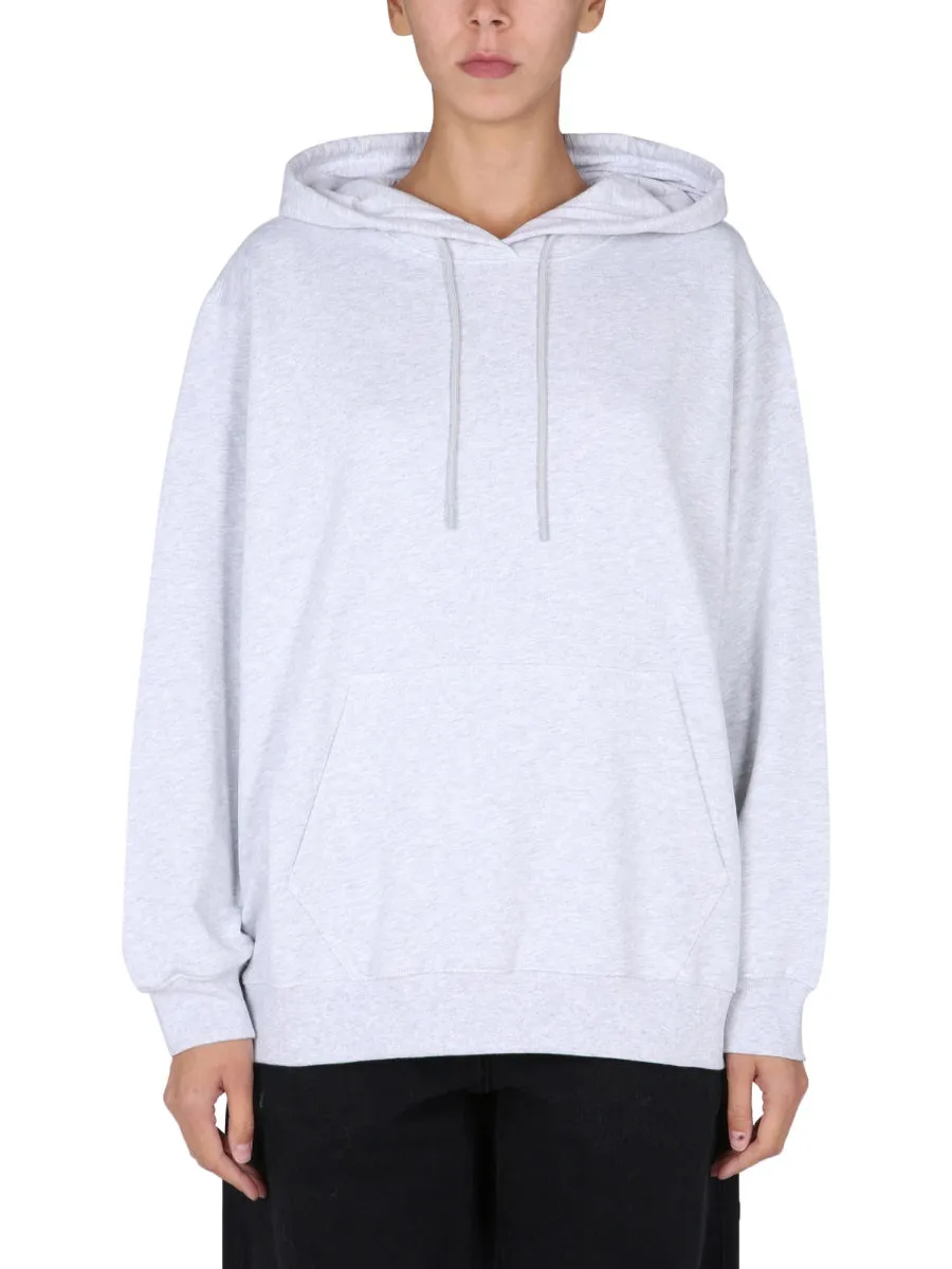 MSGM Logo Printed Drawstring Hoodie
