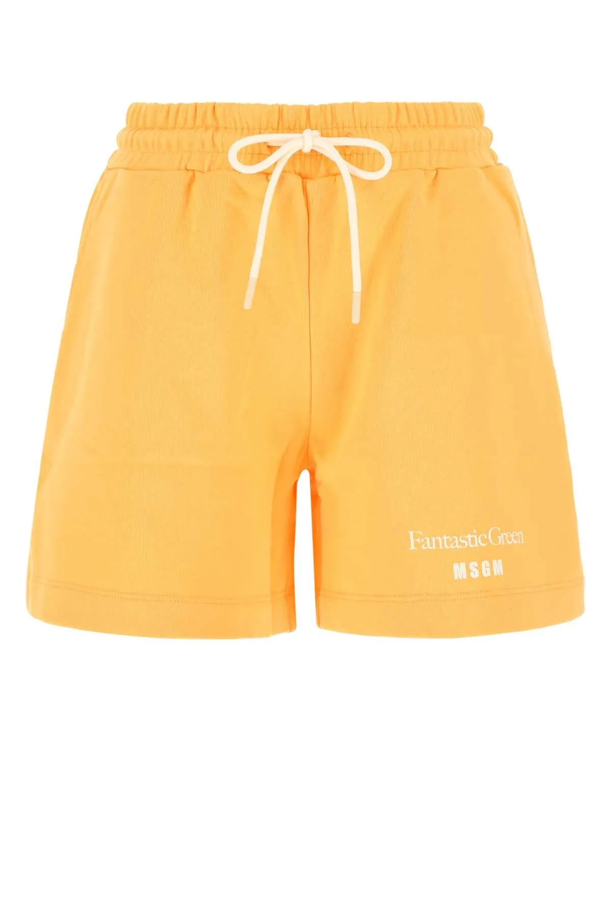 MSGM Logo Printed Drawstring Shorts