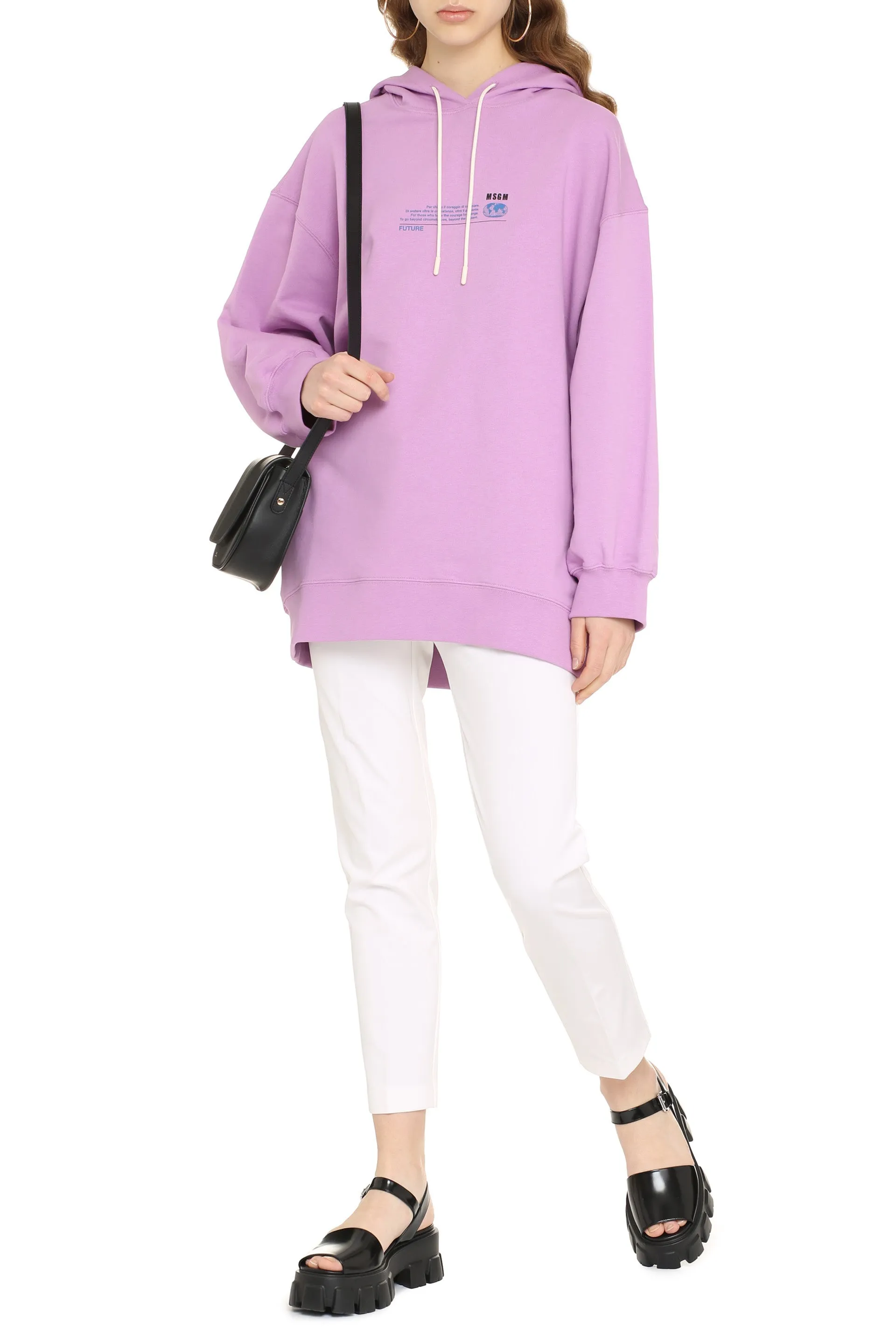 MSGM Logo Printed Hoodie