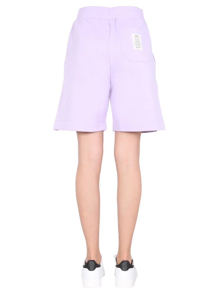 MSGM Logo Track Shorts