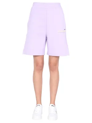 MSGM Logo Track Shorts