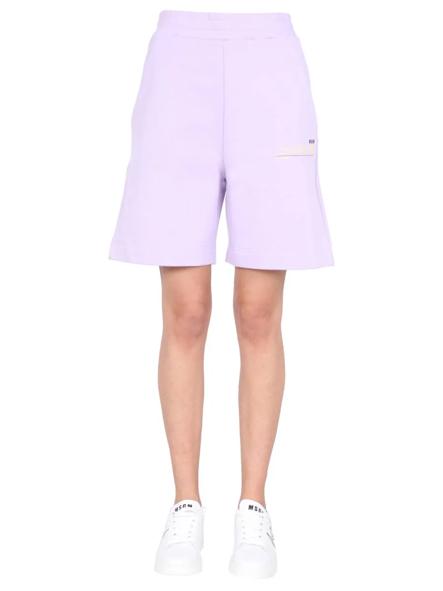 MSGM Logo Track Shorts