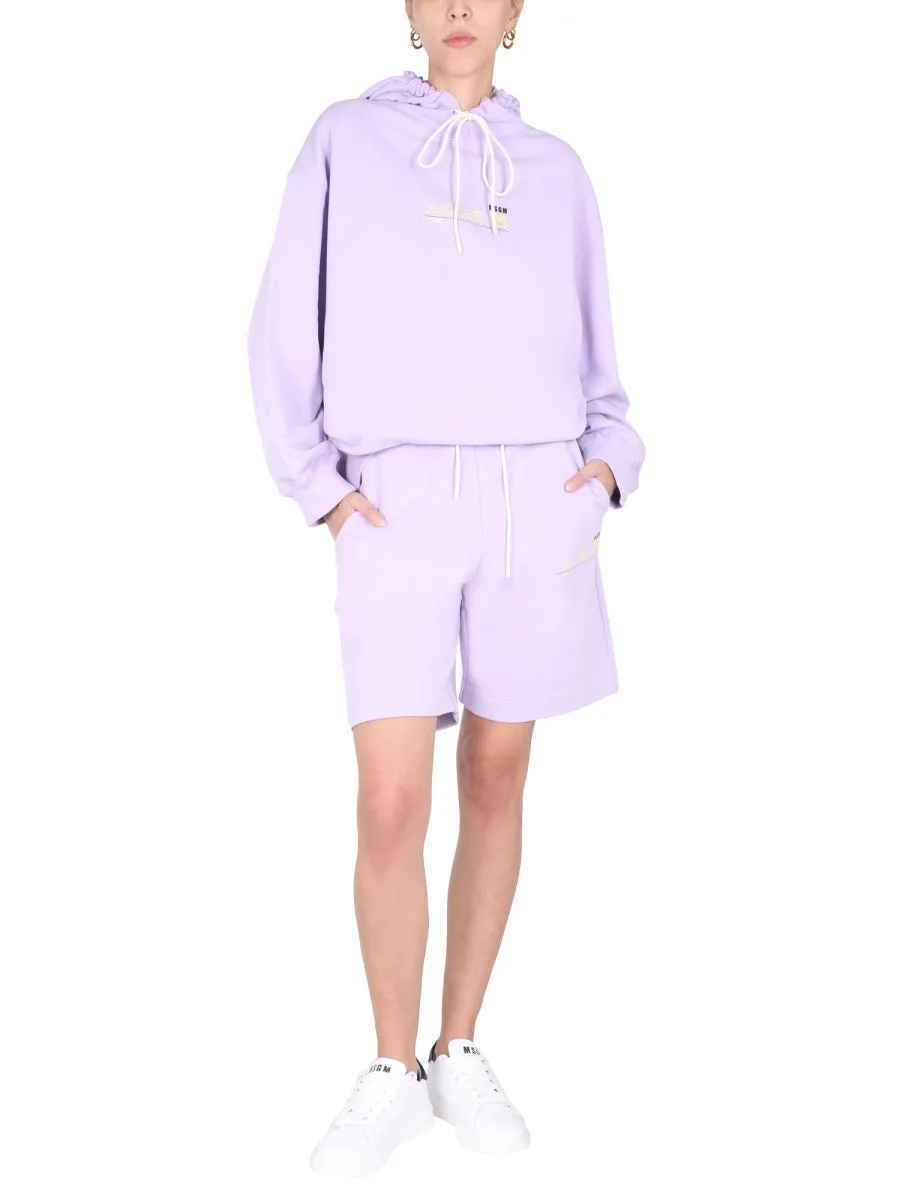 MSGM Logo Track Shorts